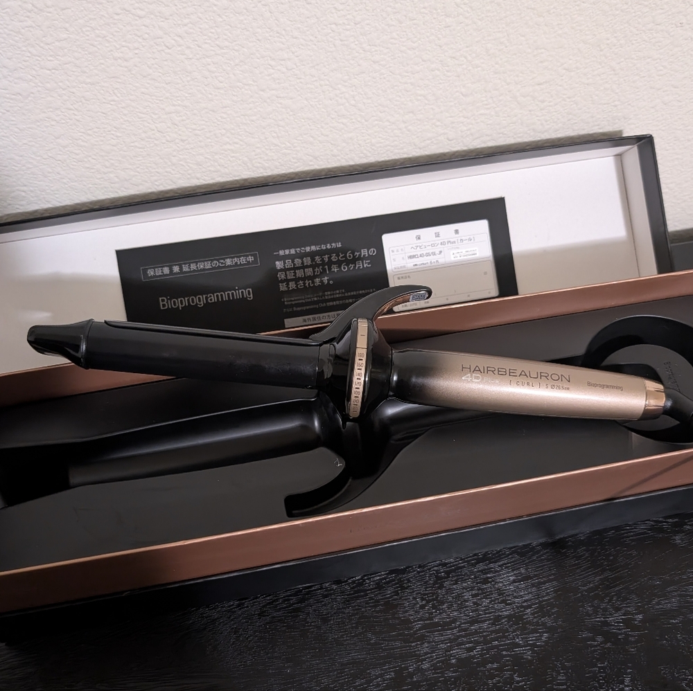 Hairbeauron 4D Plus [Curl] Curling Iron like new in box 26.5 mm 1 inch S size